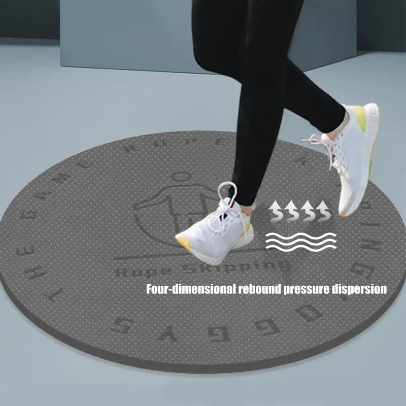 Jump Rope Mat Shock-Absorbing Round TPE