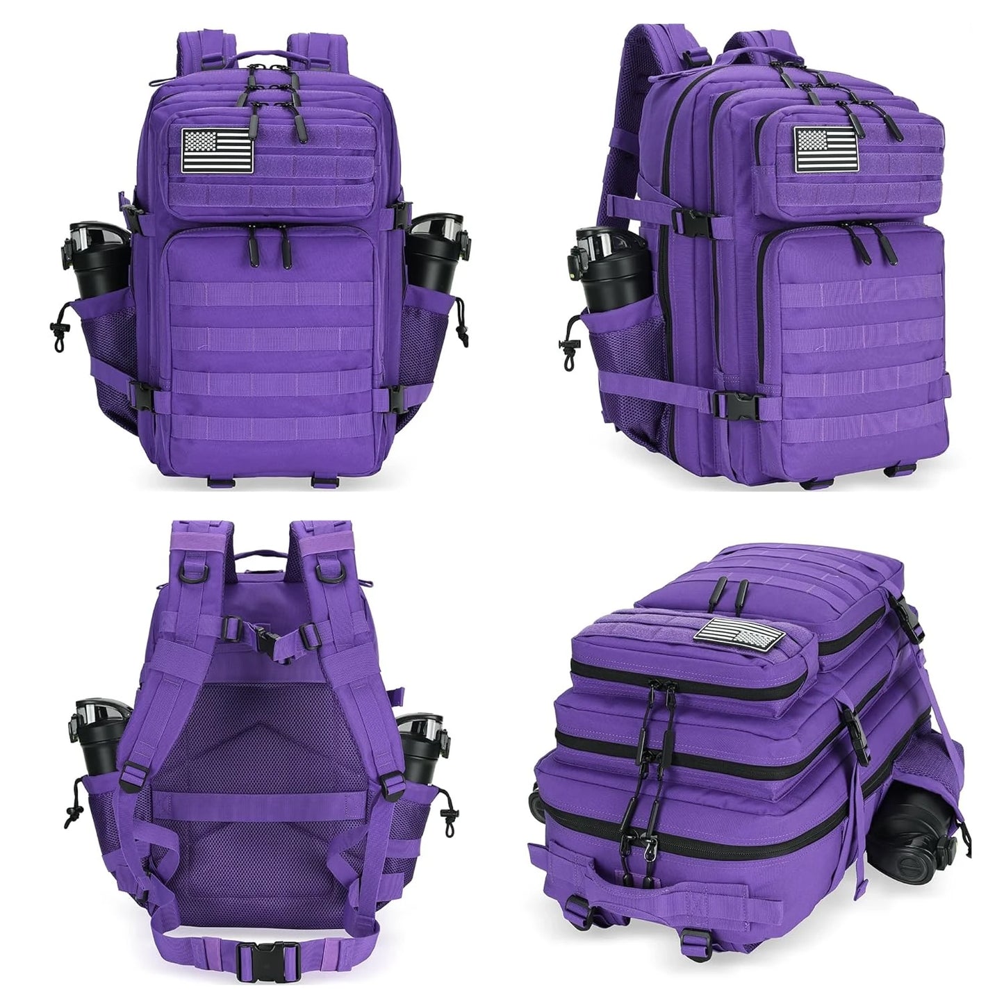 Tactical Backpack with 45L Waterproof Nylon