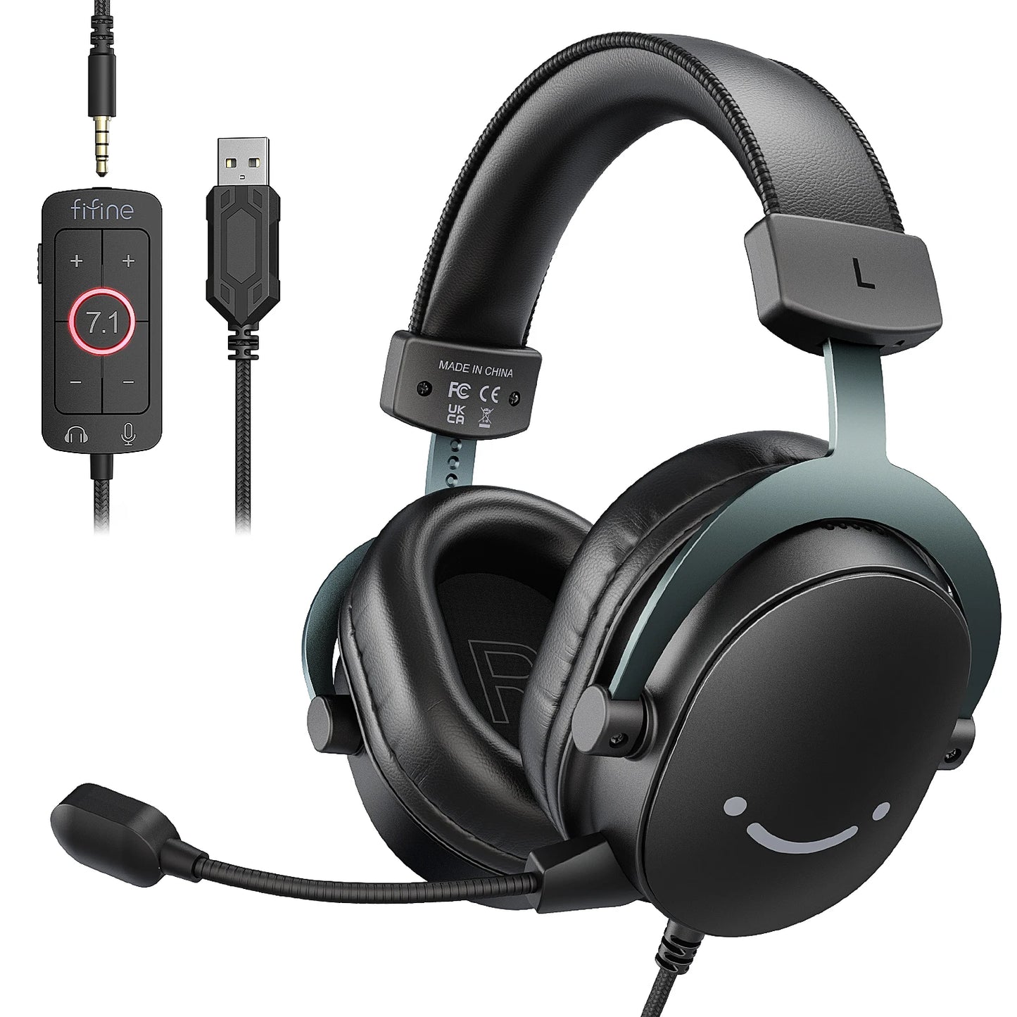 Headset Gaming 7.1 Surround Sound Wired Microphone