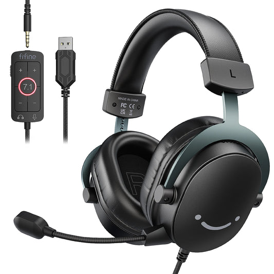 Headset Gaming 7.1 Surround Sound Wired Microphone