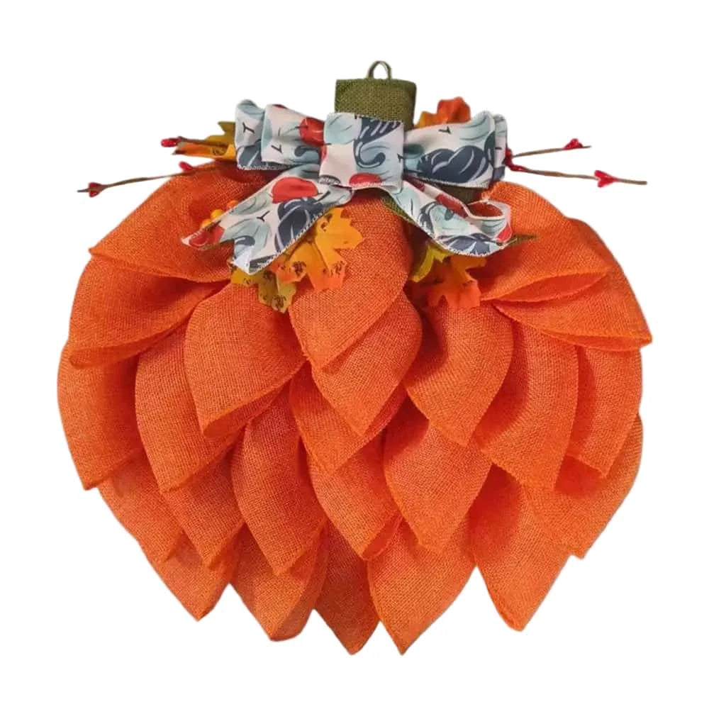 Best Pumpkin Wreath Autumn Front Door Decoration 40cm | Buy Online at Furniture Things Australia