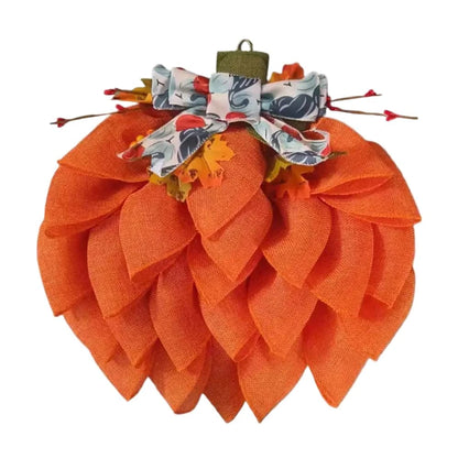 Best Pumpkin Wreath Autumn Front Door Decoration 40cm | Buy Online at Furniture Things Australia