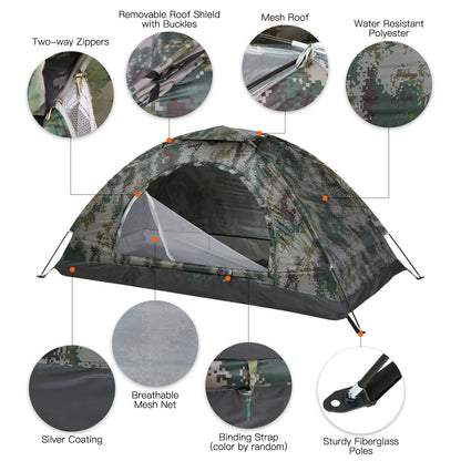 Camping Tent Ultralight with Single UPF30+