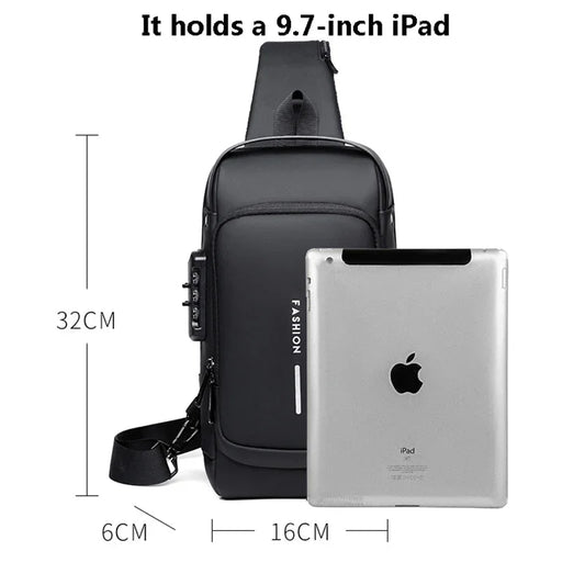 Shoulder Bag Anti-Theft USB Travel Crossbody
