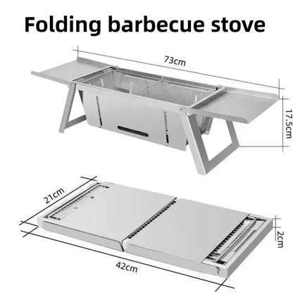 Stainless Steel Folding  Barbecue Stove