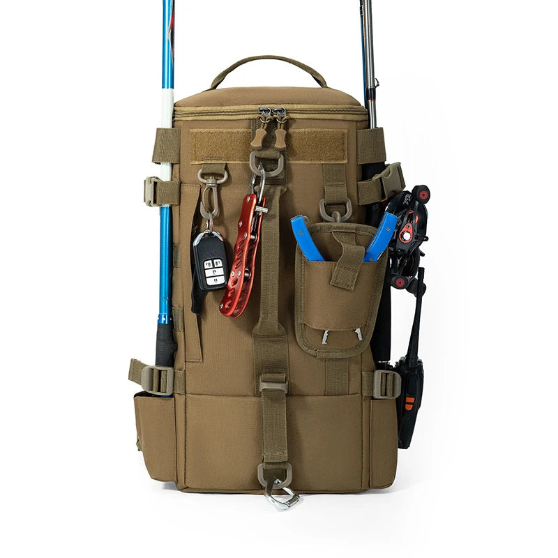 Fishing Backpack with Pole Seat