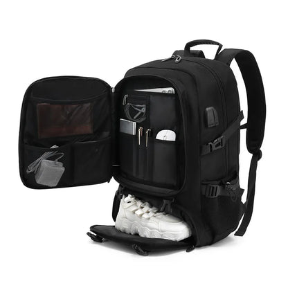 Travel Backpack Shoe Compartment Waterproof Business