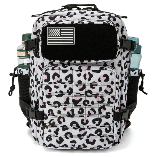 Tactical Backpack with 25L Polyester Leopard