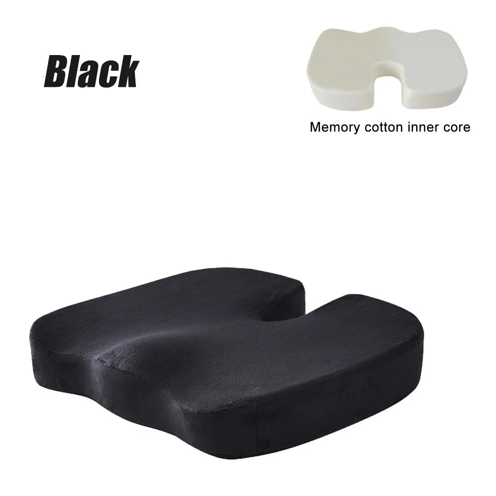 Seat Cushion Memory Foam U-Shaped Orthopedic Support
