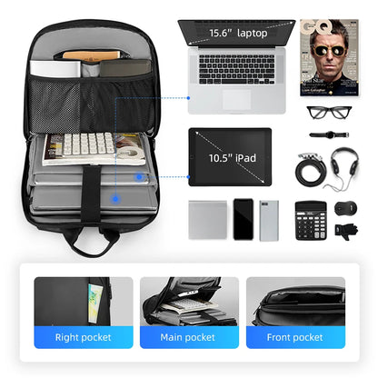 Backpack Laptop Waterproof Nylon Slim