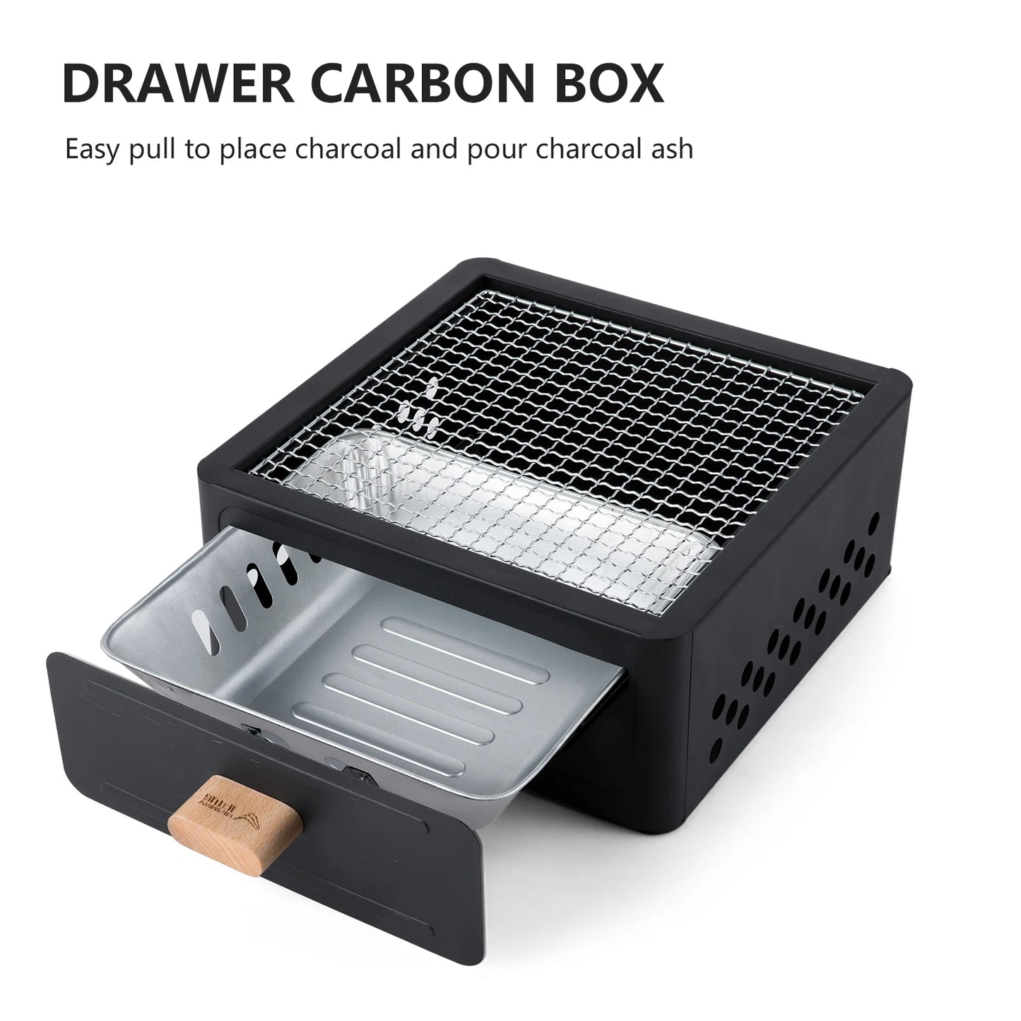 Camping Stove with Charcoal Grill