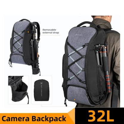 Camera Backpack for DSLR Laptop Tripod with Rain Cover