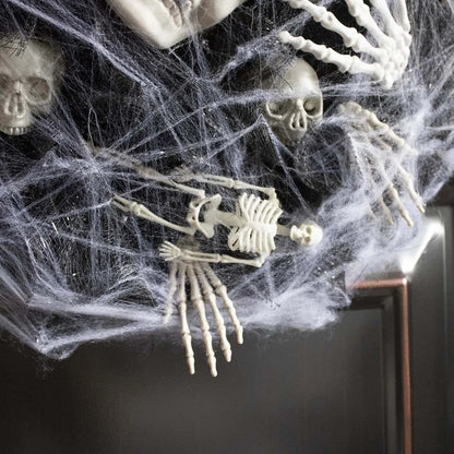 Best Halloween Wreath Skeleton Spider Web Black | Buy Online at Furniture Things Australia