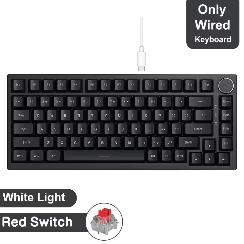 Keyboard Mechanical Gaming  82 Keys RGB Wireless