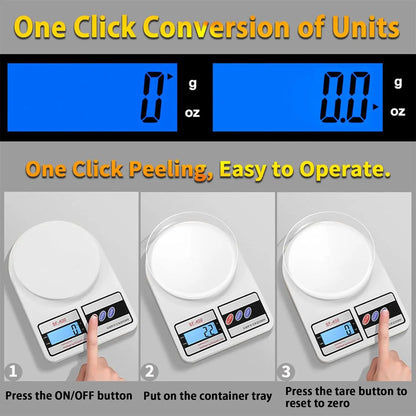 Digital Kitchen Scale with High-Precision LED