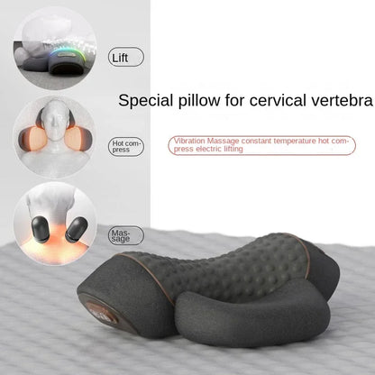 Neck Massager Pillow with Electric Heating Cervical Stretch