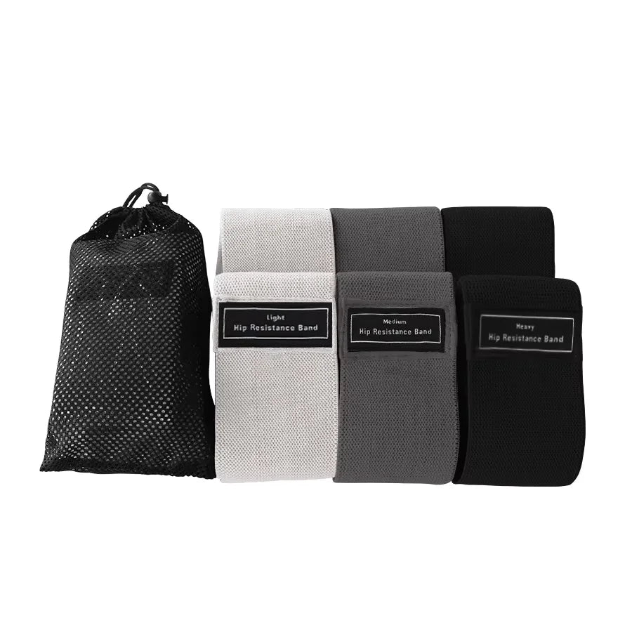 Fabric Resistance Hip Bands Set for Glute & Leg Training (3PCS)