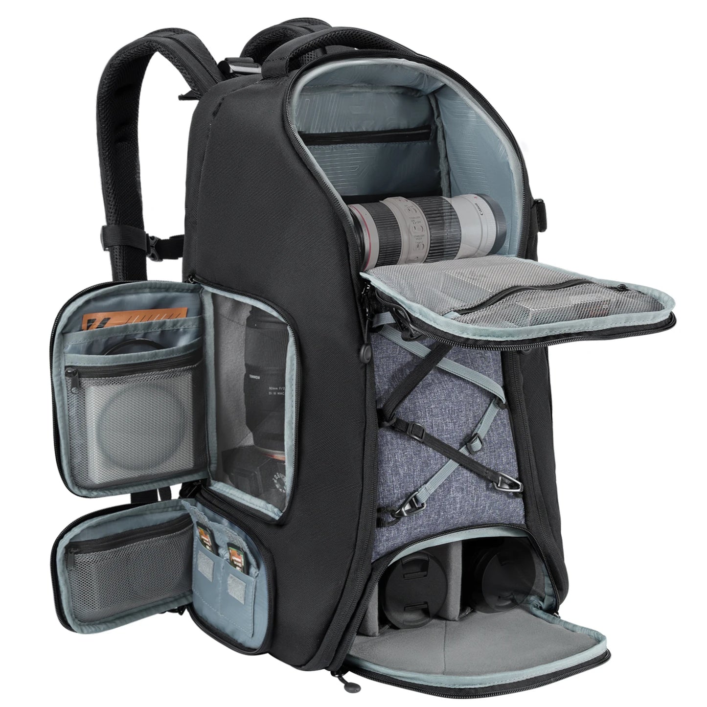 Camera Backpack for DSLR Laptop Tripod with Rain Cover