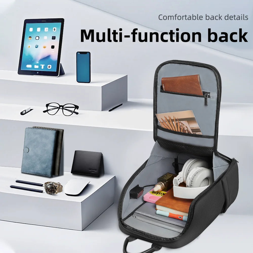 Men Crossbody Bag with USB Waterproof Travel Sling