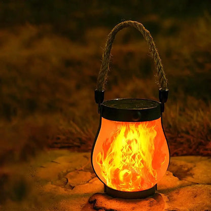 Rechargeable Waterproof Warm Flame Camping Lantern