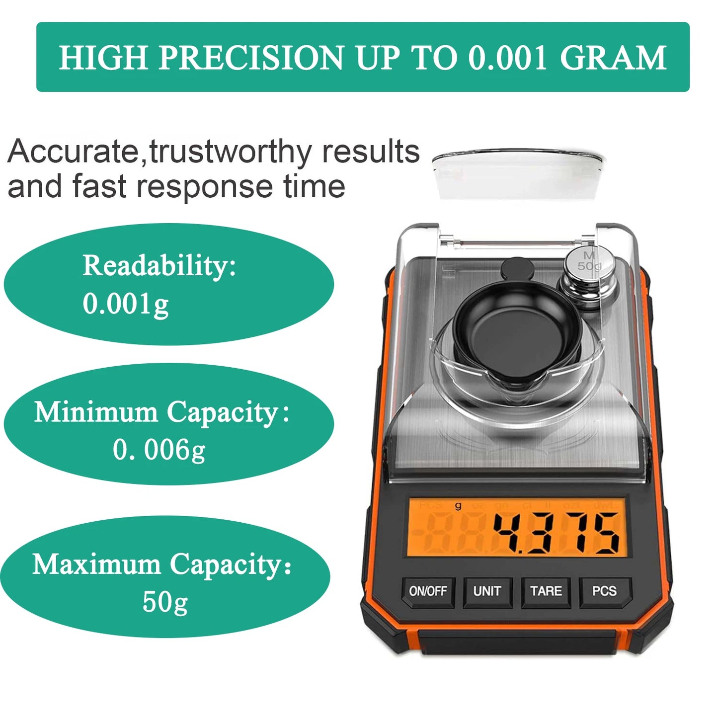 Digital Scale with Precision Mini Pocket Calibration