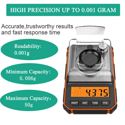 Digital Scale with Precision Mini Pocket Calibration