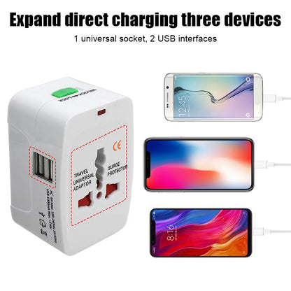 Universal Plug Travel Adapter  with USB Type C Ports