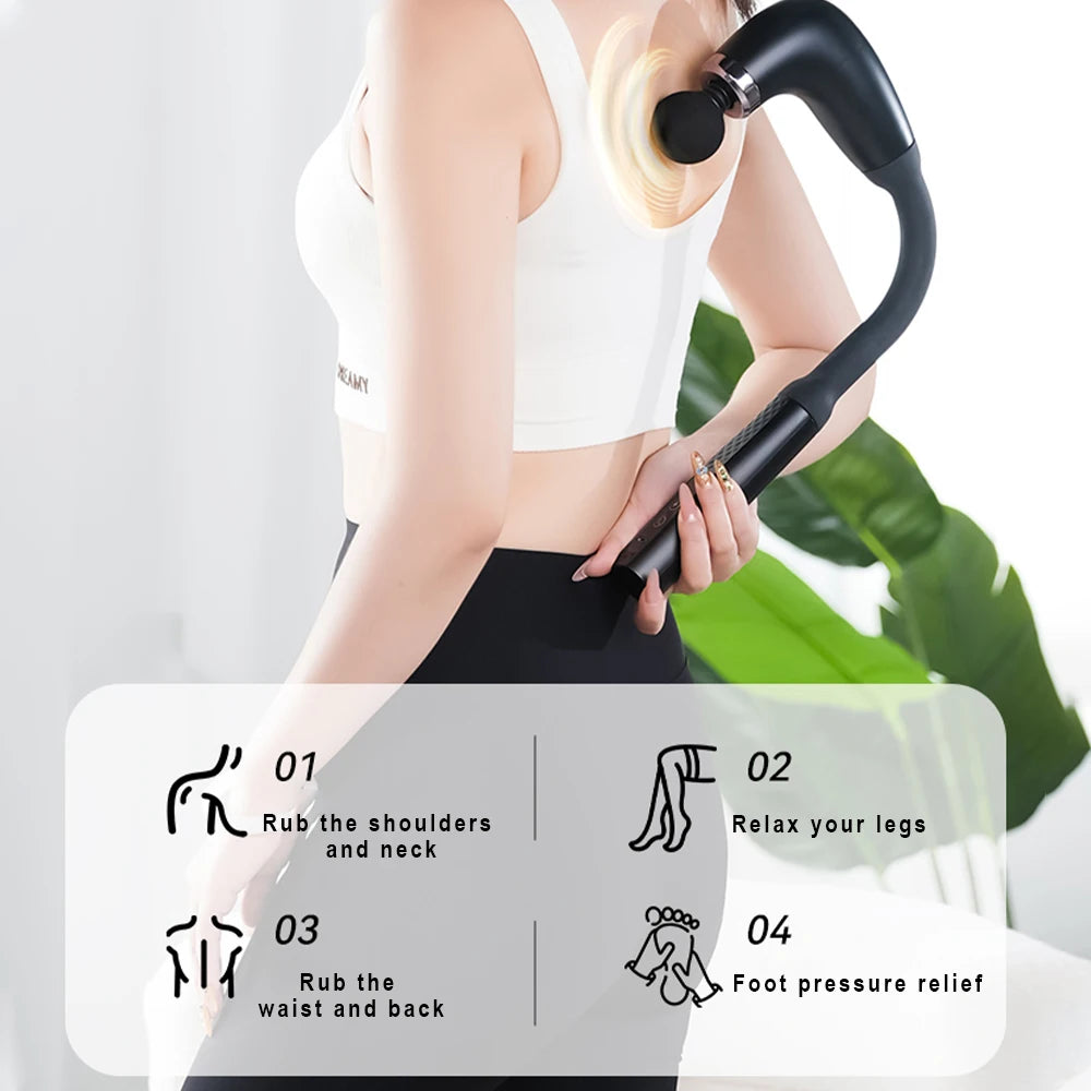Gun Electric Massager with 9-Speed Handheld Muscle Hammer
