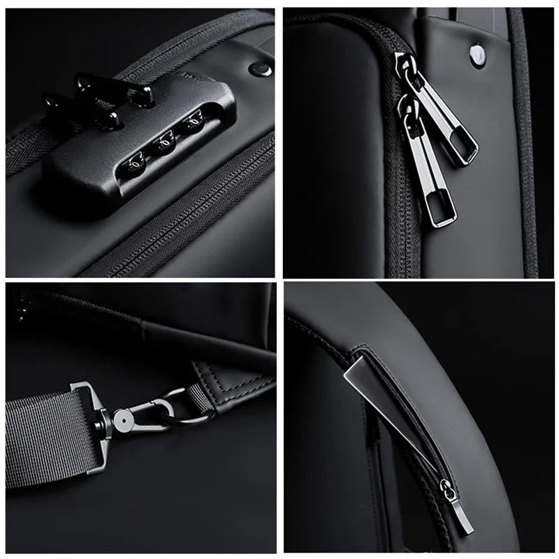 Shoulder Bag Anti-Theft USB Travel Crossbody