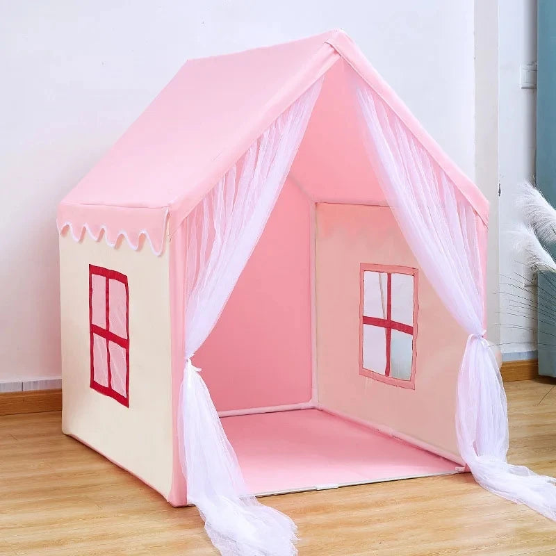 Kids Teepee Play Tent Pink