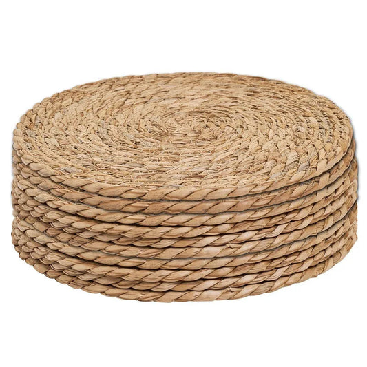 Rattan Placemats Handwoven Round Heat Resistant Mats