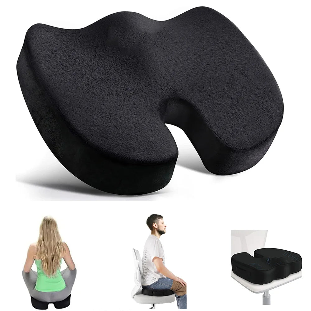 Seat Cushion Memory Foam U-Shaped Orthopedic Support