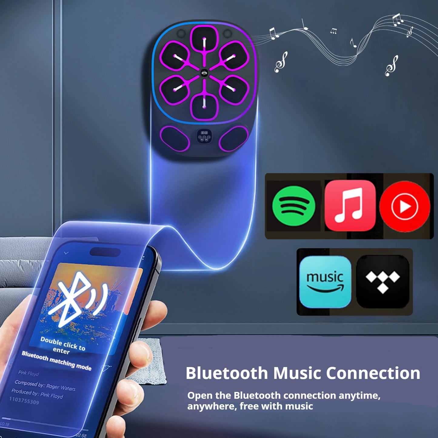 Boxing Machine with Smart Bluetooth Target