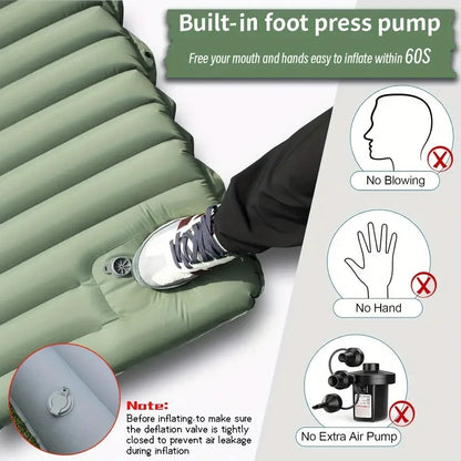 Camping Sleeping Inflatable Air Mattress Pillow