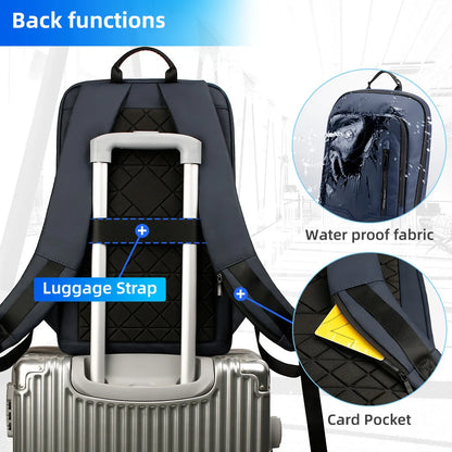 Backpack Waterproof Slim Laptop 15.6 Inch USB Business