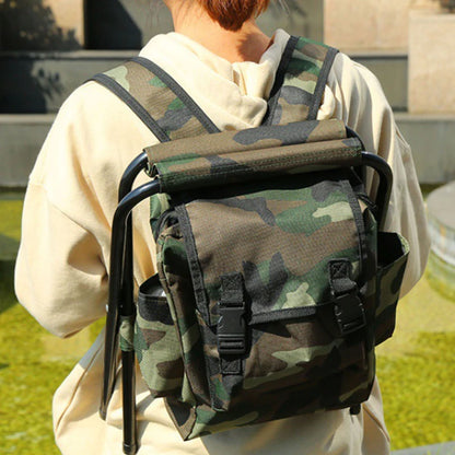 Backpack with Portable Folding Chair
