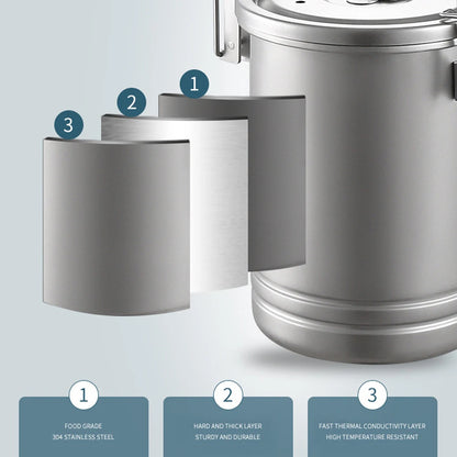 Stainless Steel Portable Camping Rice Cooker