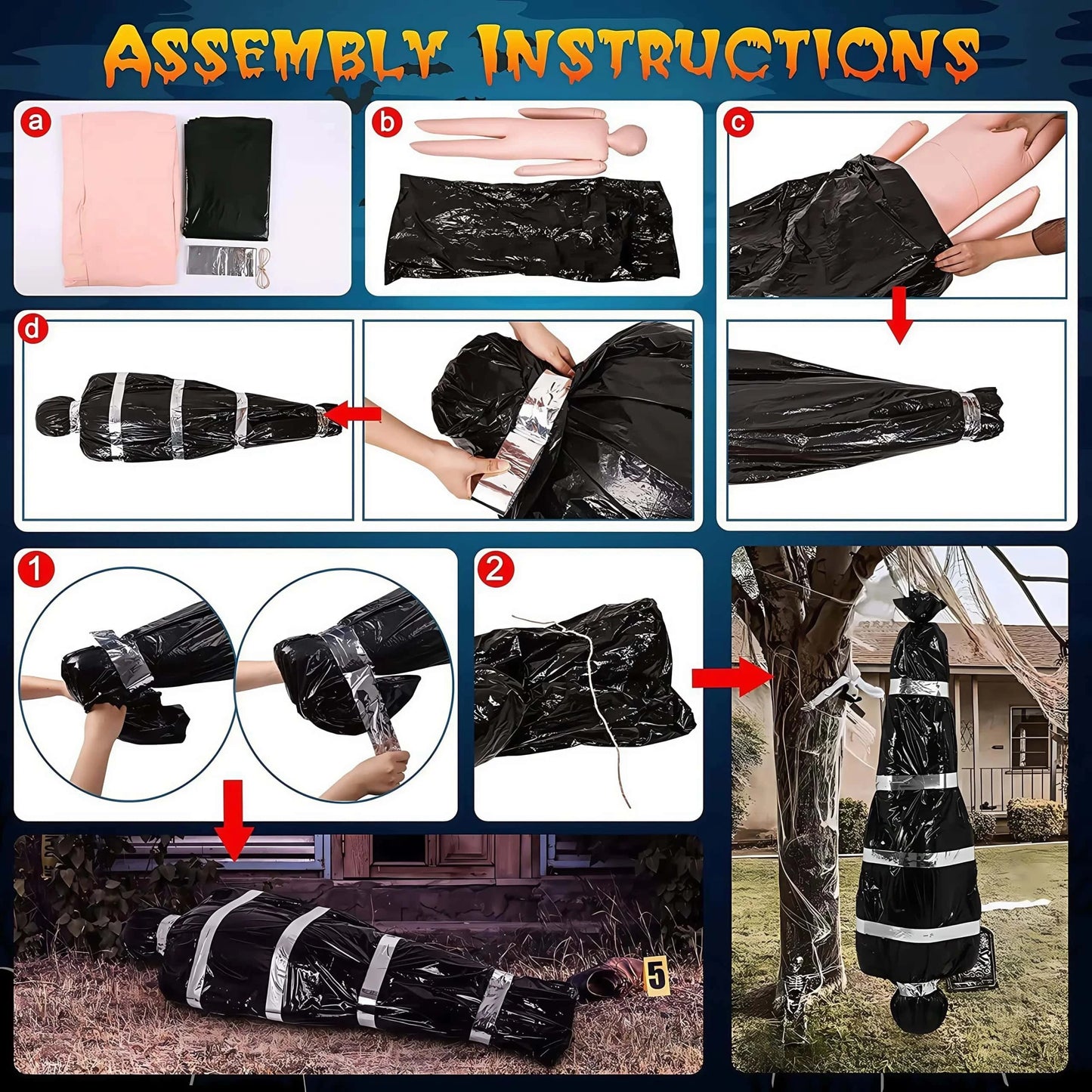 Best Halloween Hanging Corpse Prop Decoration | Buy Online at Furniture Things Australia