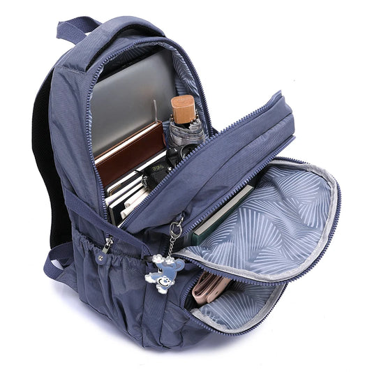 Backpack with Nylon Waterproof Blue
