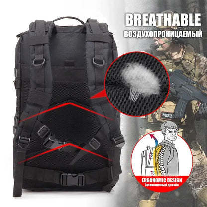 Tactical Backpack with 50L Outdoor Trekking