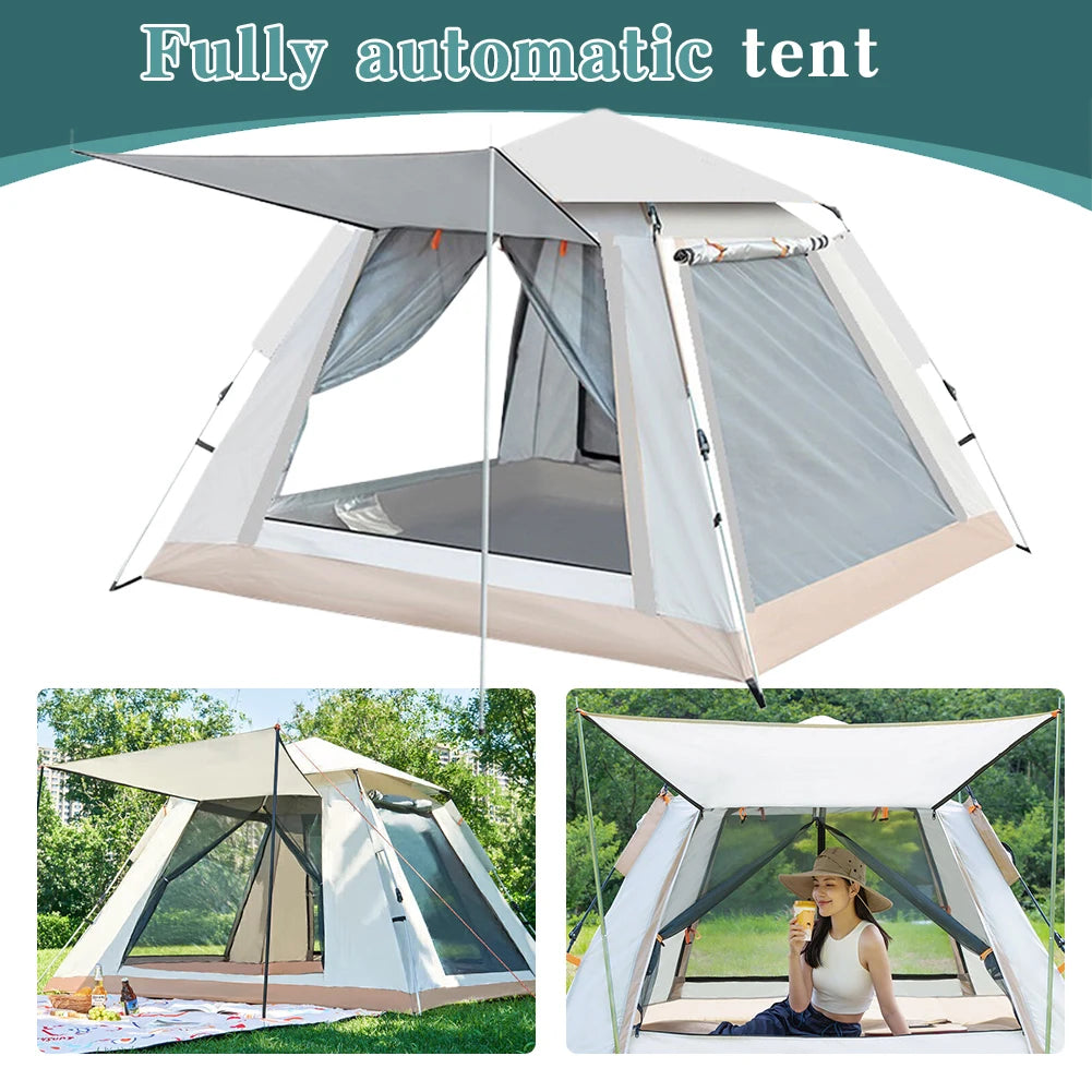 Automatic Tent Quick Open with Canopy 4–6 Person