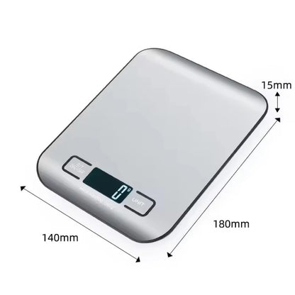 Kitchen Scale Digital with Stainless Steel LED Precision