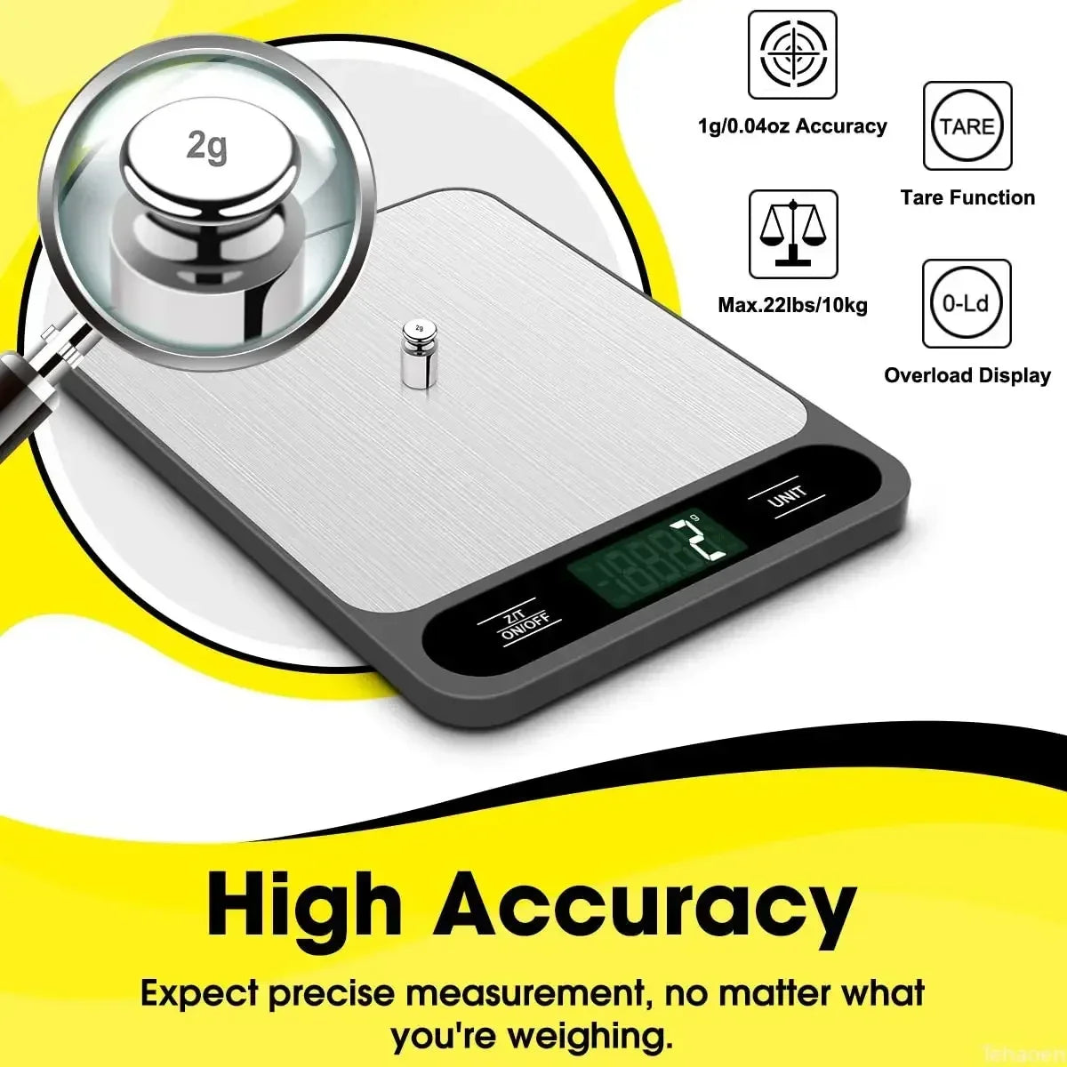 Kitchen Scale Digital with USB Waterproof 10Kg Smart