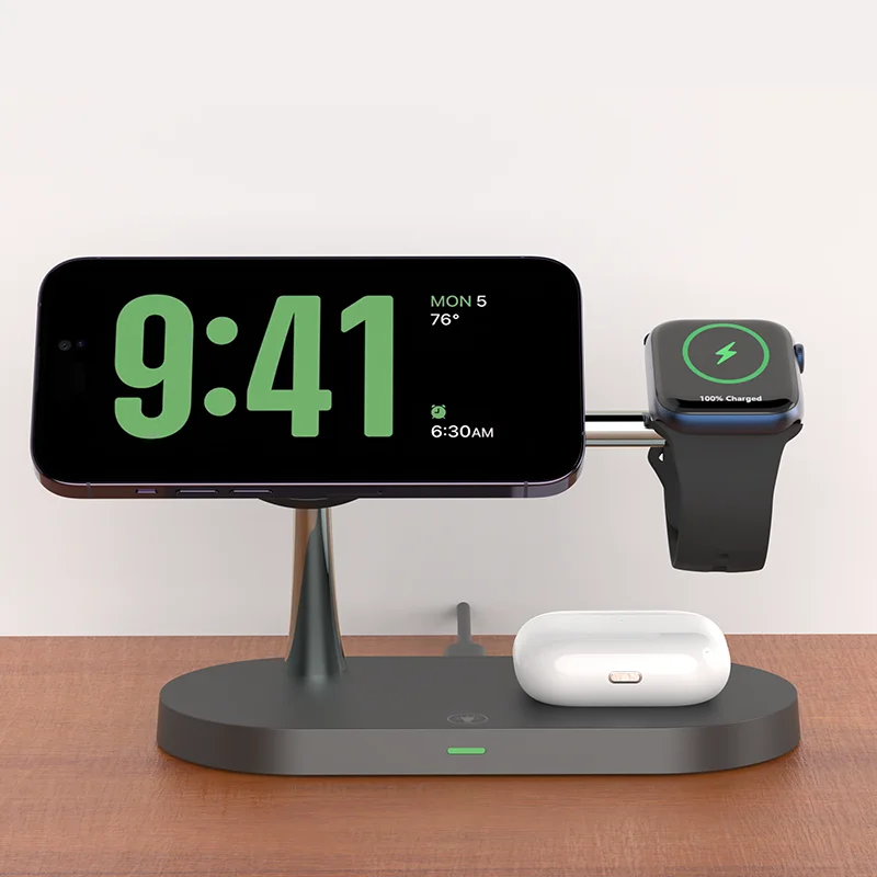 3 in 1  Wireless Charger Stand for iPhone & Apple Watch
