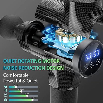 Gun Massager with Electric 30-Level Muscle