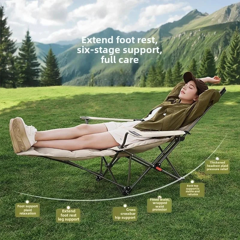 Adjustable Recliner Camping Folding Chair