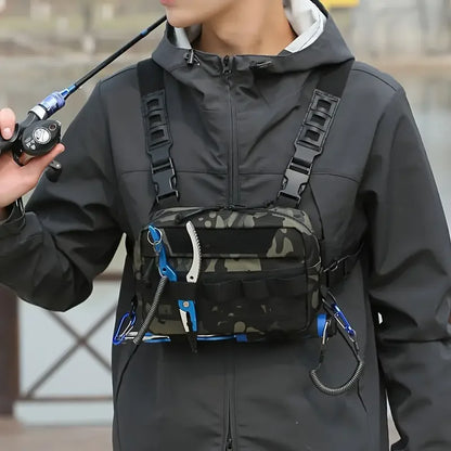 Fishing Chest Bag with Waterproof Tackle Pack