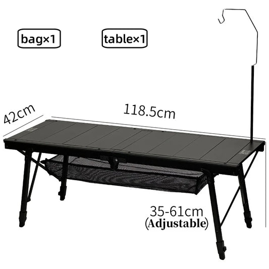 4 Unit Camping Table with Adjustable Aluminum