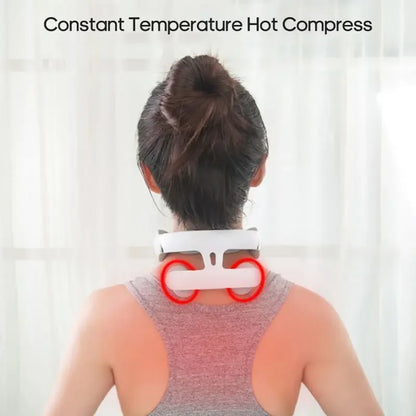 Neck Massager with Electric Heating Magnetic Pulse