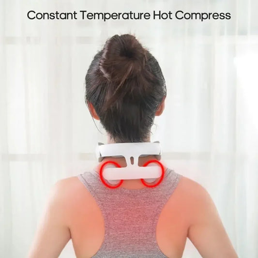 Neck Massager with Electric Heating Magnetic Pulse
